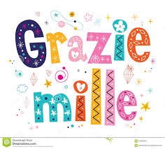 Grazie后面为什么是mille~