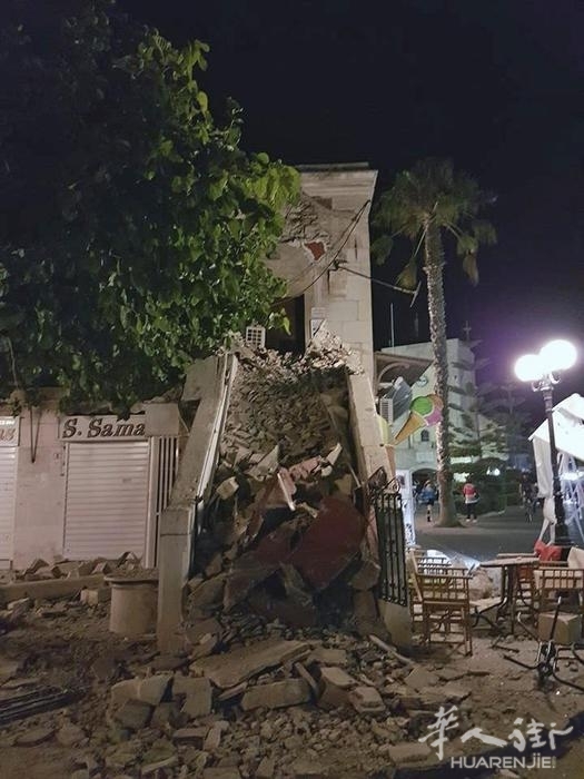 土耳其海岸6.7级地震引发小型海啸 希腊2人死