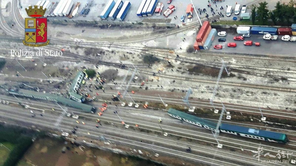 米兰郊区发生火车脱轨事故，已造成3死46伤