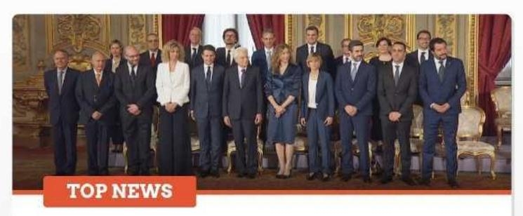 孔蒂宣誓就职,开启五星运动与联盟党共同执政