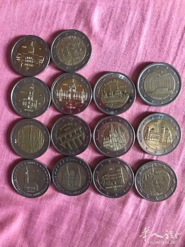 2欧元硬币图案收藏，谁同样爱好的，大家看看交流交流，
