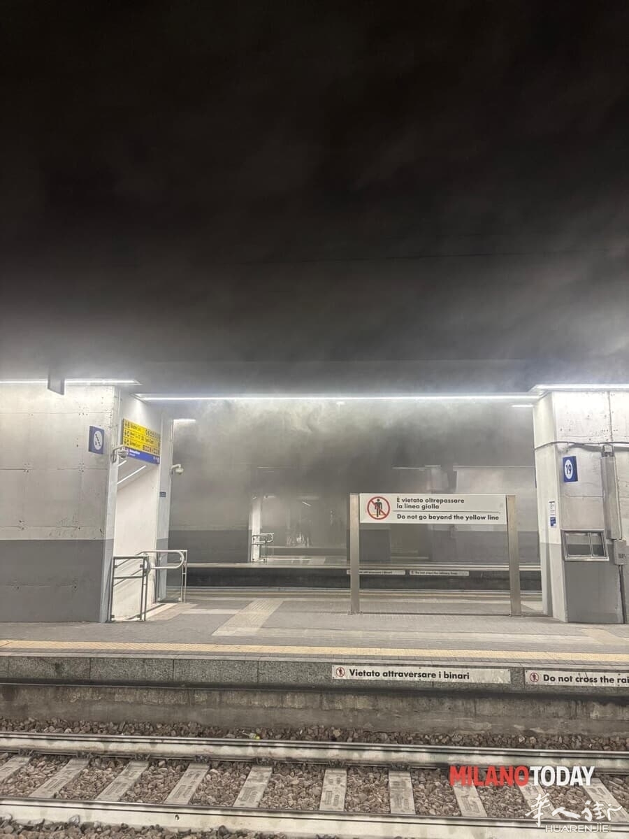 Incendio al binario 20 in stazione Garibaldi - Foto Gemme (4).jpg