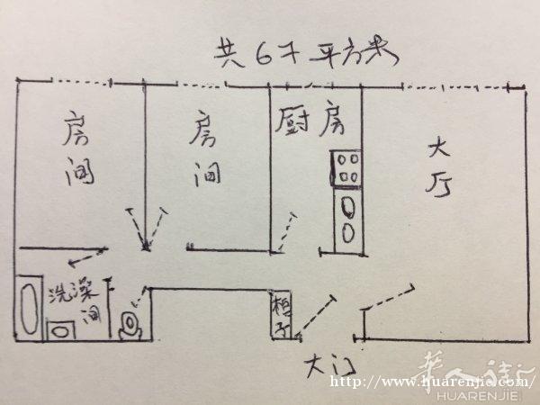 二房一厅出租马上可以入住