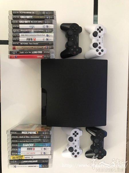 卖全新play station 3 , 180欧 赠送游戏