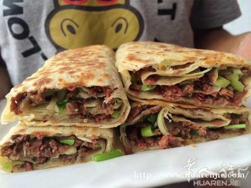 山东 特色  单县羊汤饼卷肉