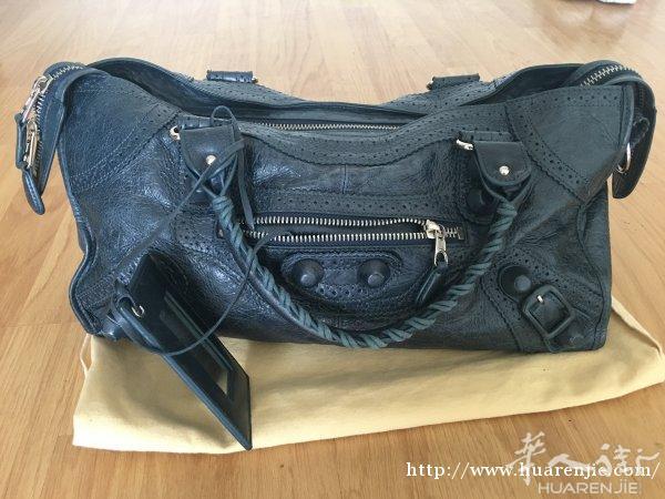 正品巴黎世家first款深绿色包包，450欧