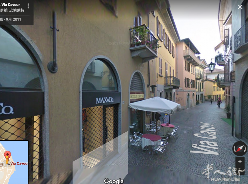 米兰附近 Arona No市 Via Cavour 主要商业街，赞！