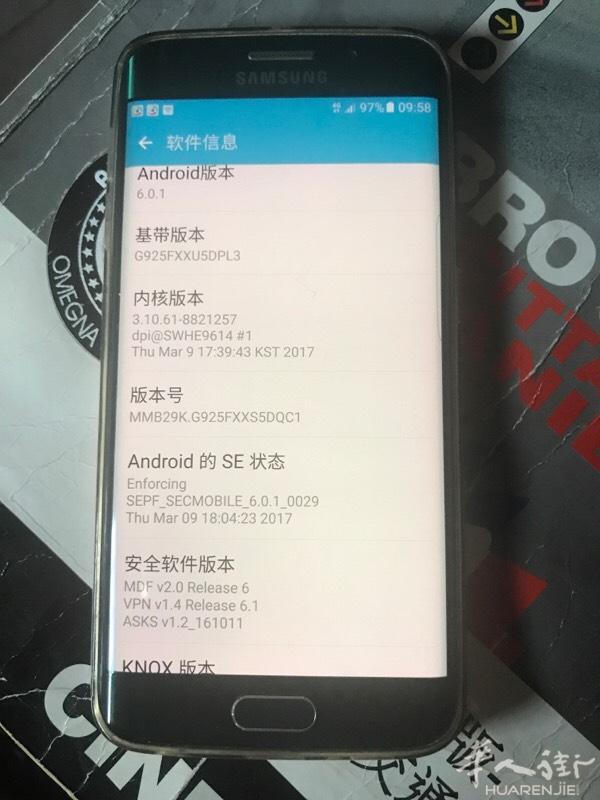 8成新 三星S6 edge 绿色换个配置差不多