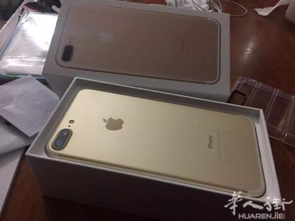 苹果7plus金色256gb内存1100欧买，发票
