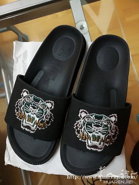 KENZO黑色拖鞋
