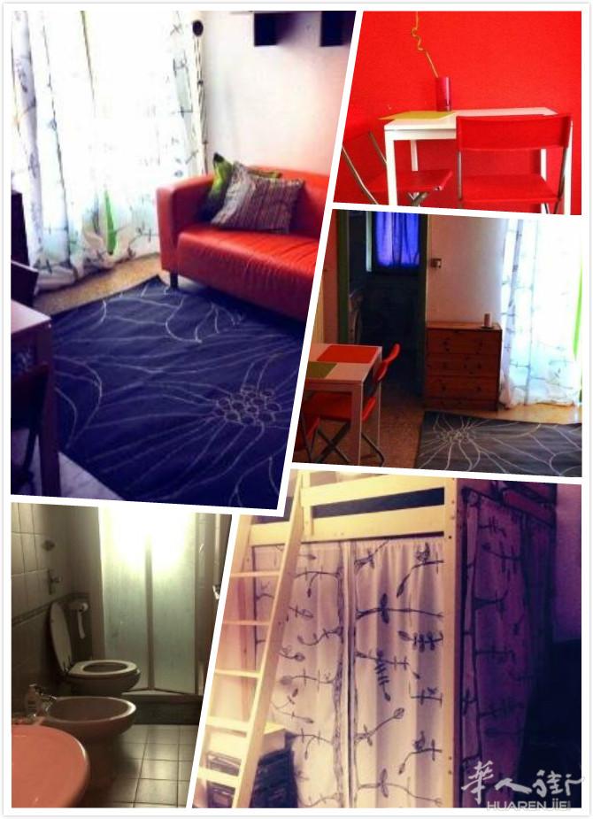 Casa编号1，运河Navigli区，地址Porta Ticinese 127，看房时间明天下午（周二）17.30，房型单身公寓（精装），租金750欧，面积4