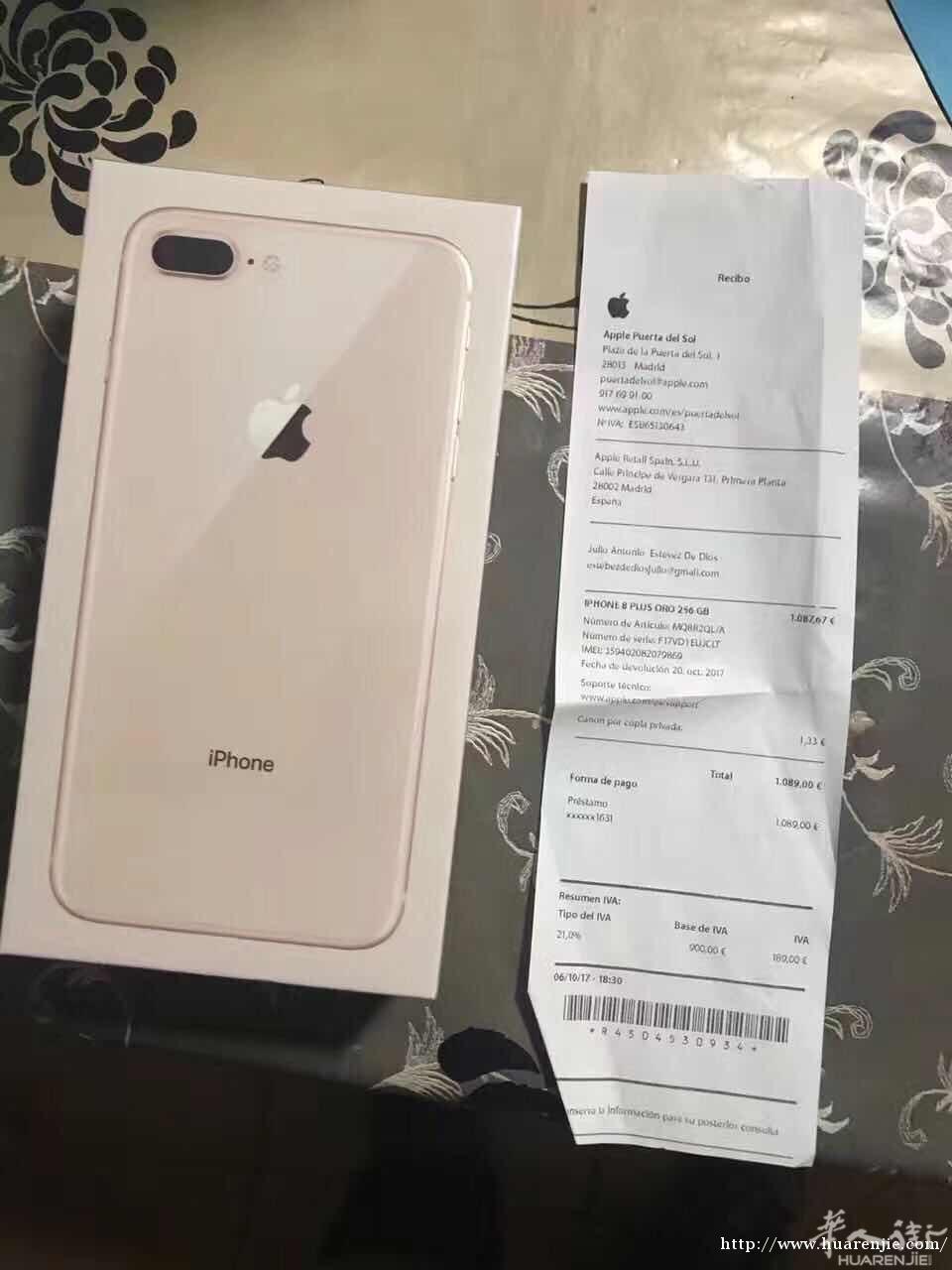 iphone 8 plus 256gb 金色 全新未开封 并且带苹果公司官方发票，1020特价出，微信：Tatiana_love