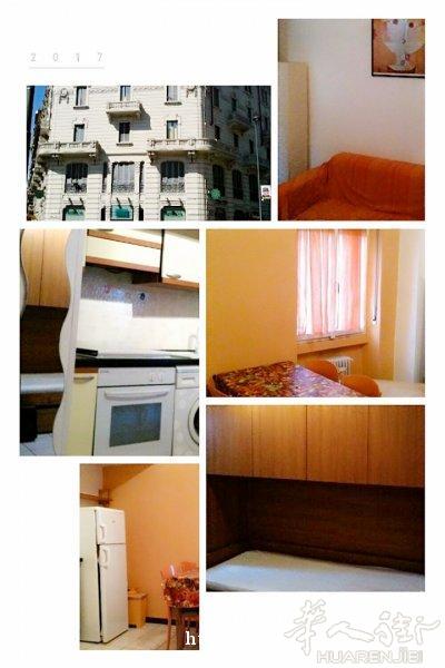 红线De angeli 地铁口 （15分钟内可达市中心Duomo）高档小区精致单身公寓680欧包物业水暖气，（周一）今儿下午六点半看房喔