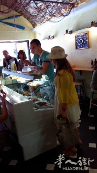 海边油炸食品、汉堡包、熟食店