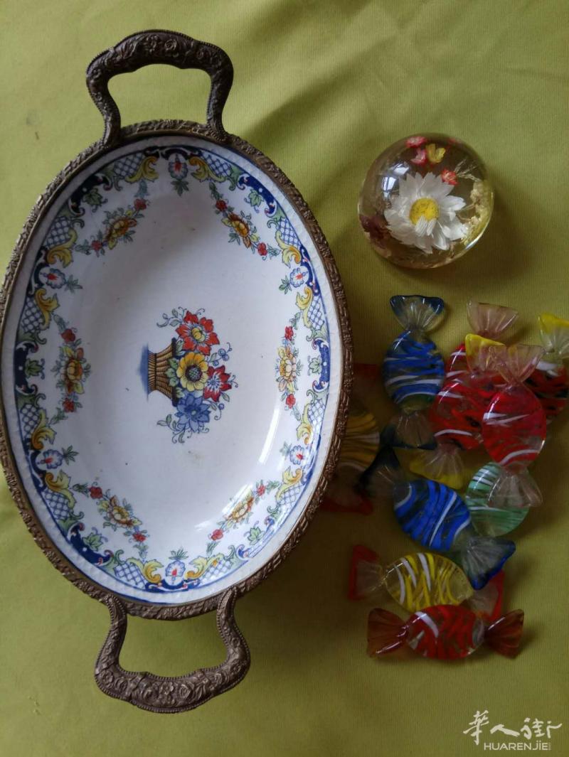 老竹屏风，古董杂物，