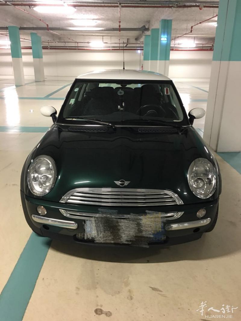 回国忍疼出售保养非常好的爱车墨绿色mini coopeer ，6万公里只要6200欧，可小刀