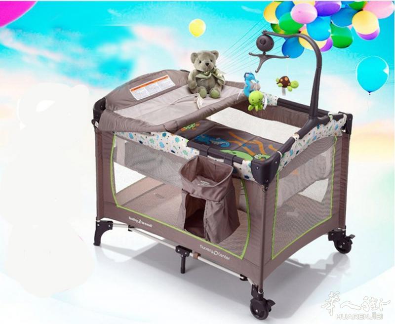 全新双层婴儿折叠床Lit parapluie