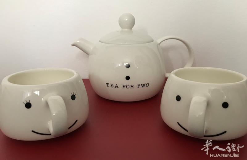可爱茶壶 茶杯 白色 全新