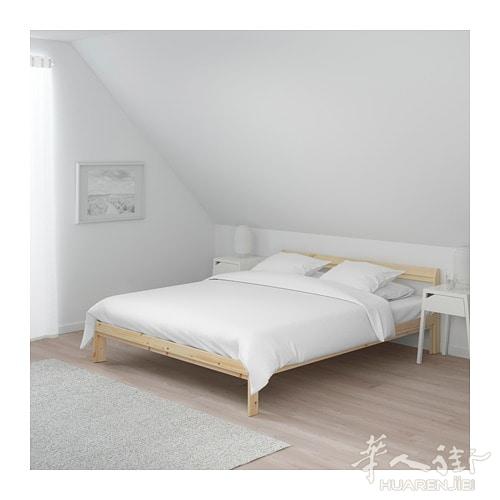 出售二手ikea木头材质双人床