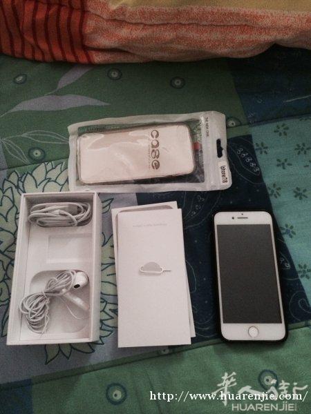 卖iPhone 7银色128g，9成新€550，有耳机冲电外套