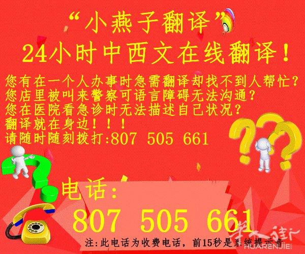 24 小时中西文在线翻译 807 505 661