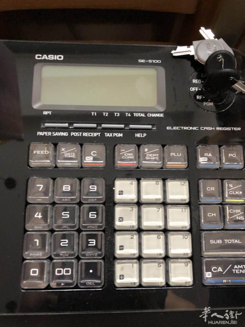 几乎全新casio SE 100收银机 原价246 现超低价甩卖