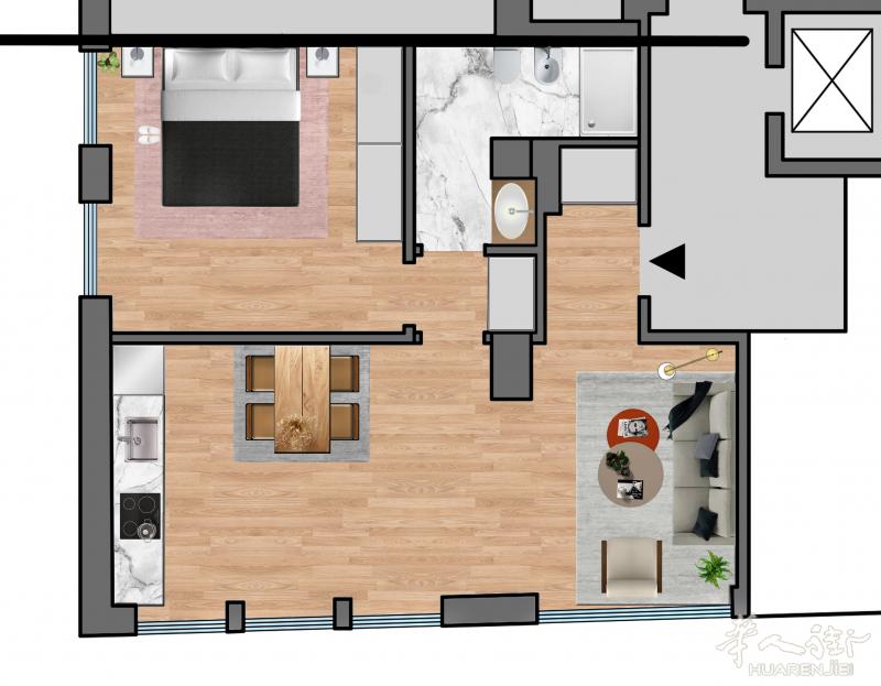 【REMAX瑞麦地产】精品房源 Porta Vittoria精装修 一室一厅