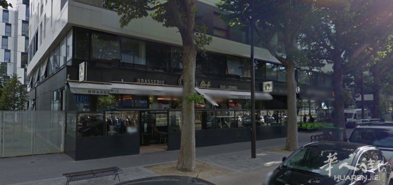 巴黎19区Boulevard Macdonald新办公区繁华大街法国人酒吧餐馆转让( 有大烟筒)