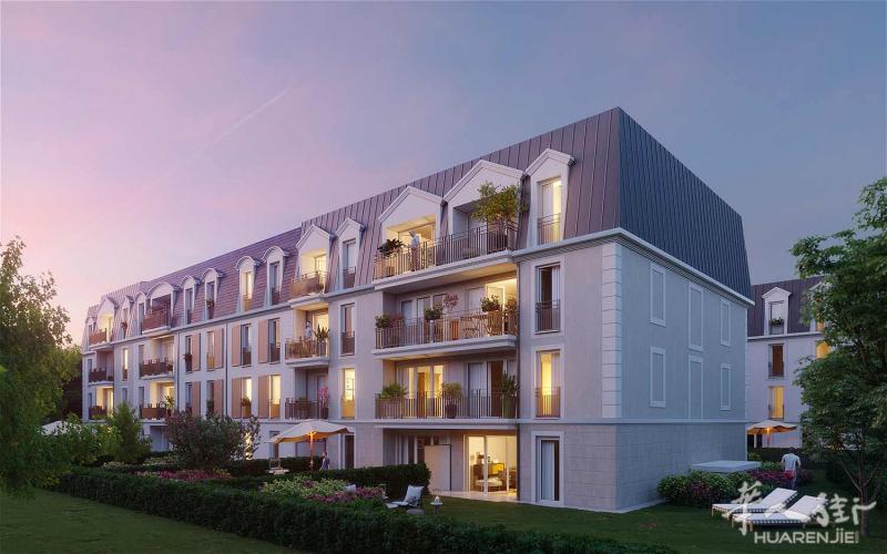 大巴黎91省SAINTE GENEVIEVE DES BOIS现代公寓,享TVA 5.5%!2021年第2季度交房!