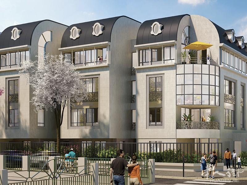 大巴黎92省Rueil-Malmaison豪华圆顶公寓，复式T4可选！