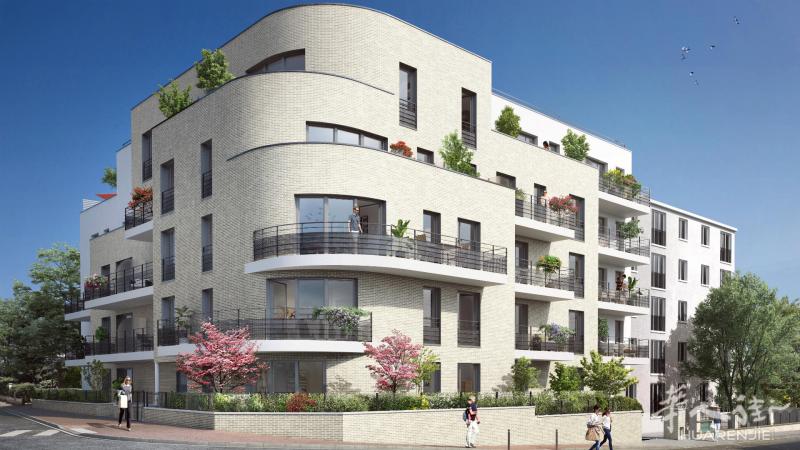 大巴黎93省NEUILLY-PLAISANCE现代公寓,投资可享PINEL,245000欧享34.5平米单身公寓+10.6平米大阳台!