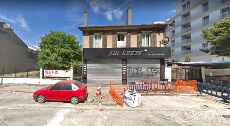 93省Sevran (RER B Sevran Livry)大路N370上超低租金有大住家独立楼老外酒吧餐馆拍卖- 适合做各类亚洲餐及外卖