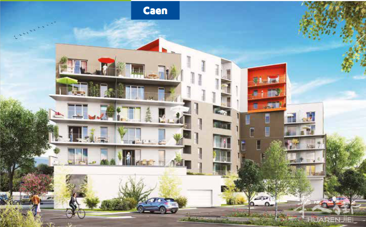 Caen 住宅楼底层商铺出售 开车到市中心5分钟 到火车站10分钟 到机场20分钟