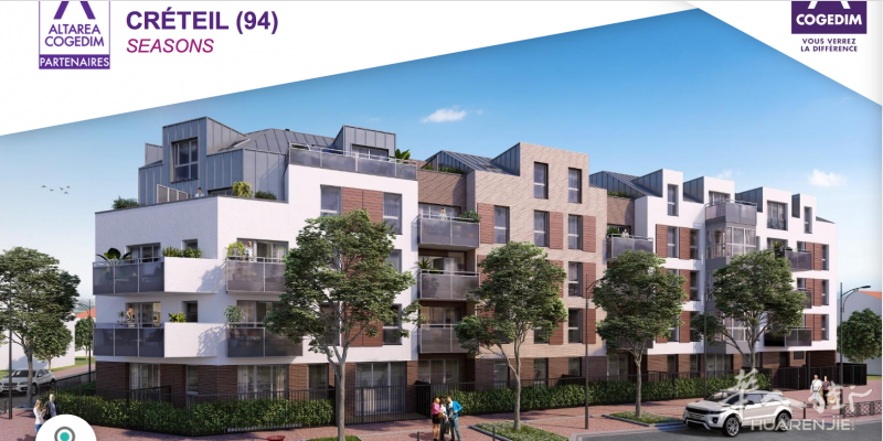 94省 Créteil 新楼盘步行15分钟到未来大巴黎快线15号 靠近Créteil老城区