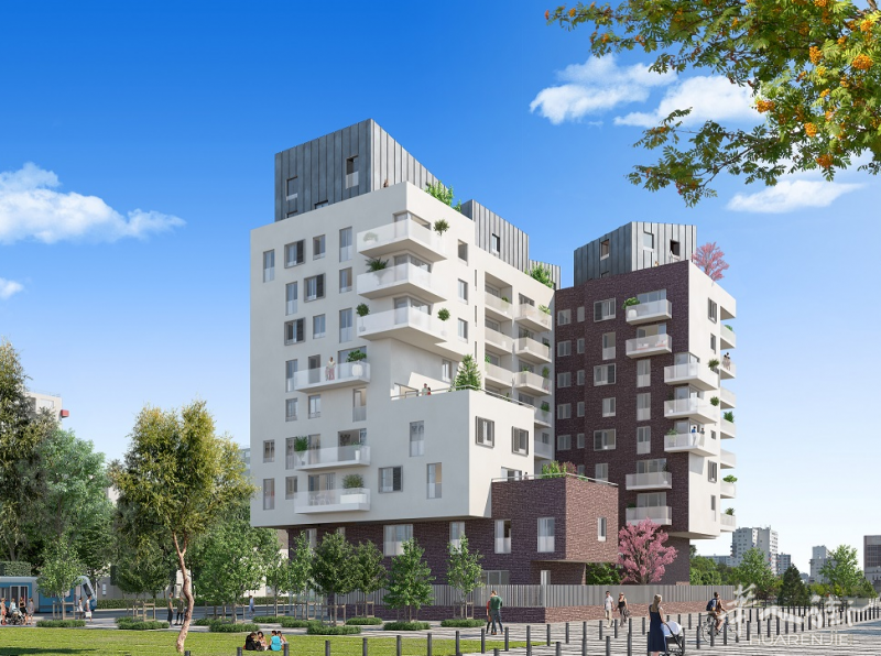 93省 LA COURNEUVE新楼盘 *TVA5.5*两房一厅22.85 万 （3255 €/m²）含车位