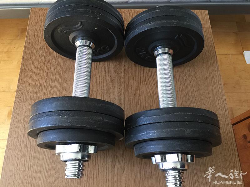 20KG哑铃九成新