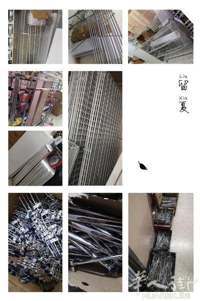 便宜处理百元店货架，网钩。