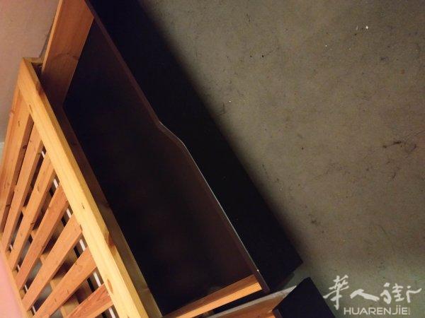 全木双人床140✘190加床垫一百五十让