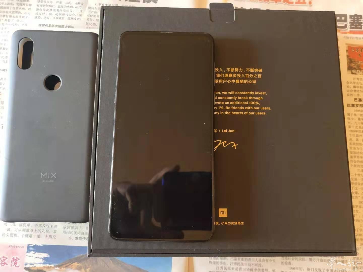 出售自用小米mix 3 8gb 128gb配件齐全
