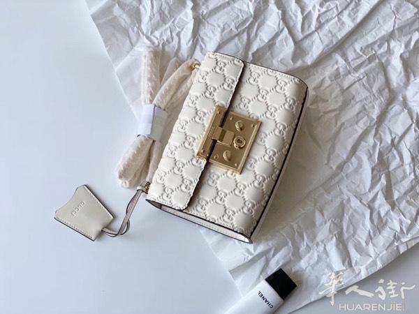 GG家padlock白色全皮～全皮质感极好单双斜挎