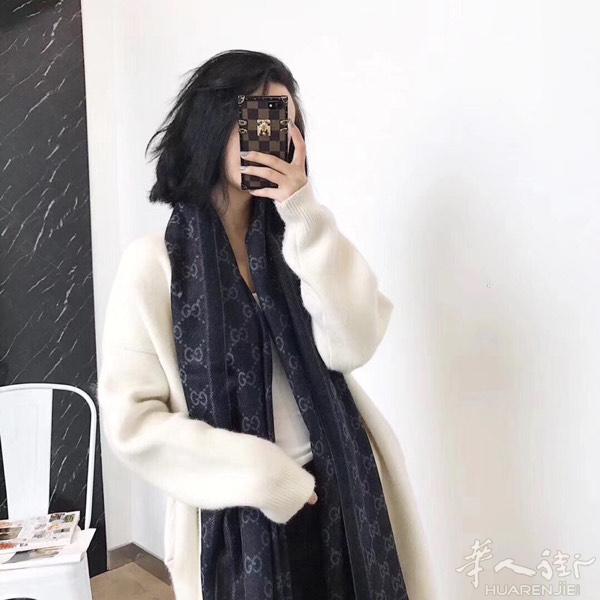 水貂绒‎G围巾​/披‌肩‎ 双‌面双色‌长巾​，一