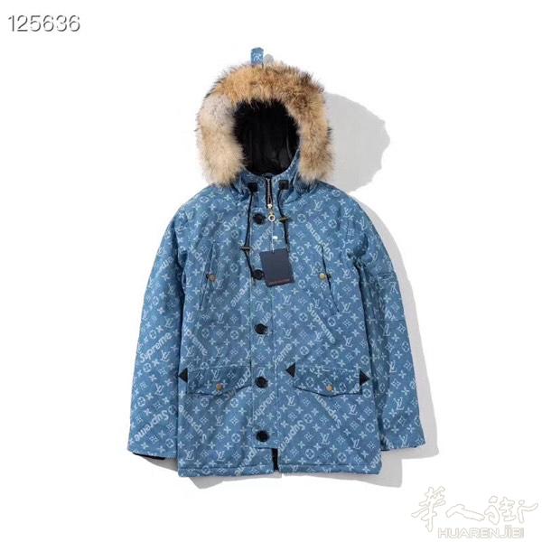 LV&Supreme 17FW联名​满‎印提​花​