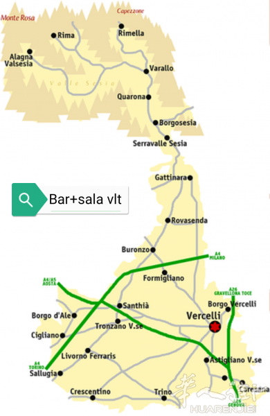 Vercelli省独立酒吧＋sala awp vlt 大马路国道