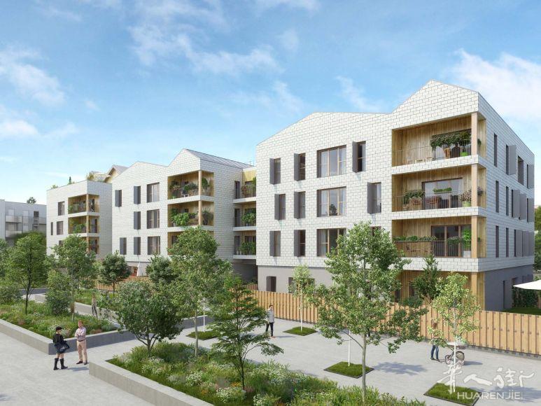 大巴黎93省Pierrefitte-sur-Seine生态区现代公寓,自住价10.9W欧起享31平米单身公寓!