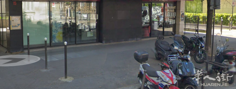 12区Quartier Parc de Bercy 14号地铁Cours St-Emilion大门面拐角无烟囱60座新日餐(但可装活性炭过滤器)超低价拍卖