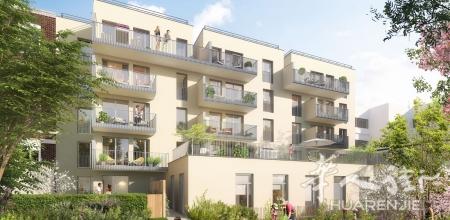 大巴黎92省富人区MONTROUGE（紧邻小巴黎14区）市中心地铁盘，4号线步行9分钟