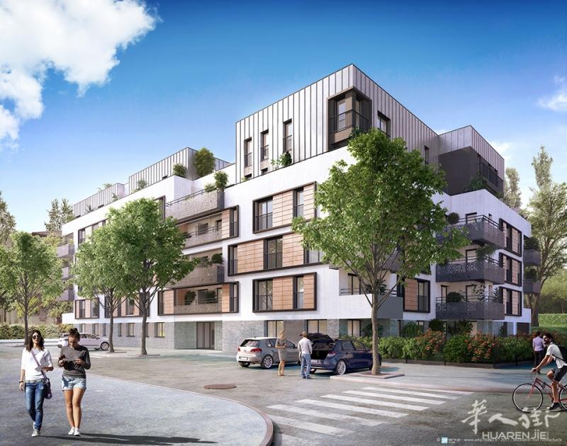 78省 FONTENAY-LE-FLEURY 市中心复式四室一厅新房,SNCF火车站550米!