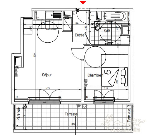 94省Villejuif 花园社区公寓 ，地铁Ⓜ7号线650米，10分钟进小巴黎！