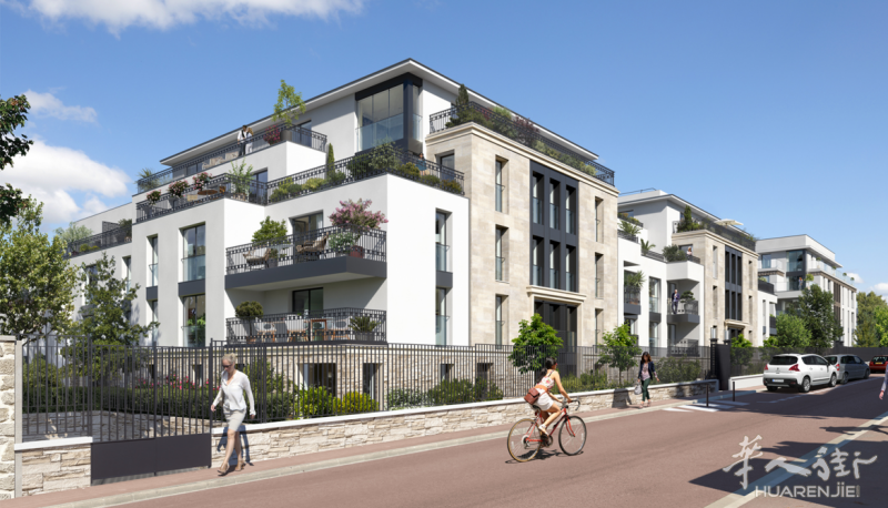 92 近巴黎富人区新楼盘PARC SAINT-CLOUD 3分钟小火车U线L线可直达 附近多所中小学 博物馆市政府 以及商业街