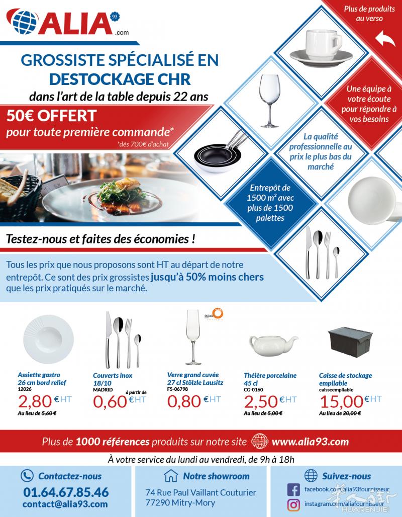 Grossiste en Art de la table depuis 1998